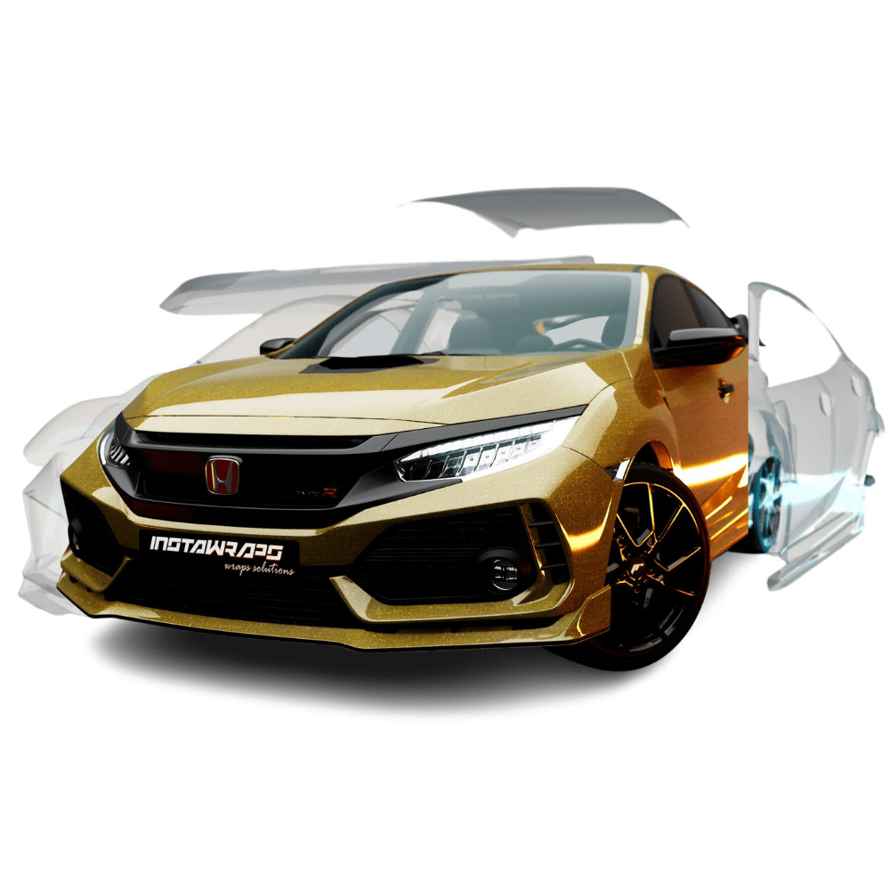 3M Colored PPF / PWF Series Gloss Verde Antico Paint Protection Film | PWF-GP256