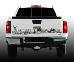 Wildlife Tailgate Graphic Deer Scene 60″ X 12″ Vinyl Decal
