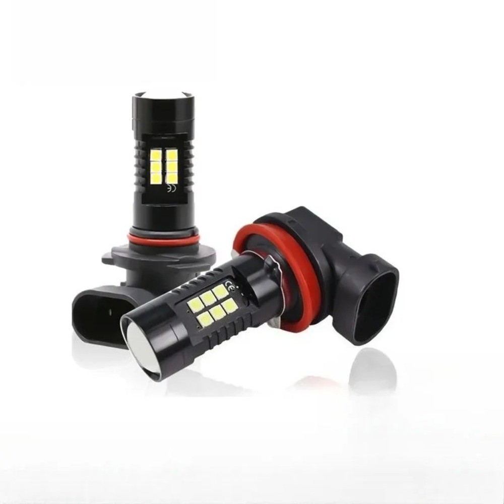H8 H11 9005 9006 H7 Leds Fog Lights Bulb 3030SMD 1200LM 6000K White Lamp 12V 24V
