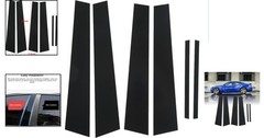 Transform Your Vehicle with 6pcs Gloss Black Window Pillar Decals – Custom Fit