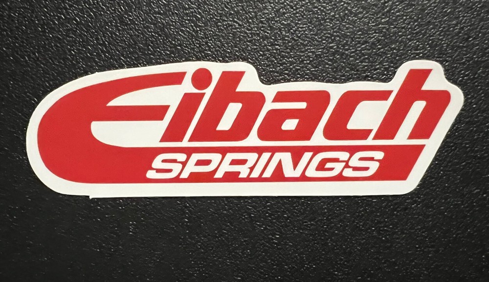 Eibach Springs Sticker. *Matte*Finish Approx Size: 3.”x1”. Self Adhesive