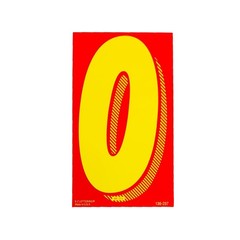 EZ Line Vinyl Decals for Cars Red Yellow Large Number Stickers 11 Dzn Windshield