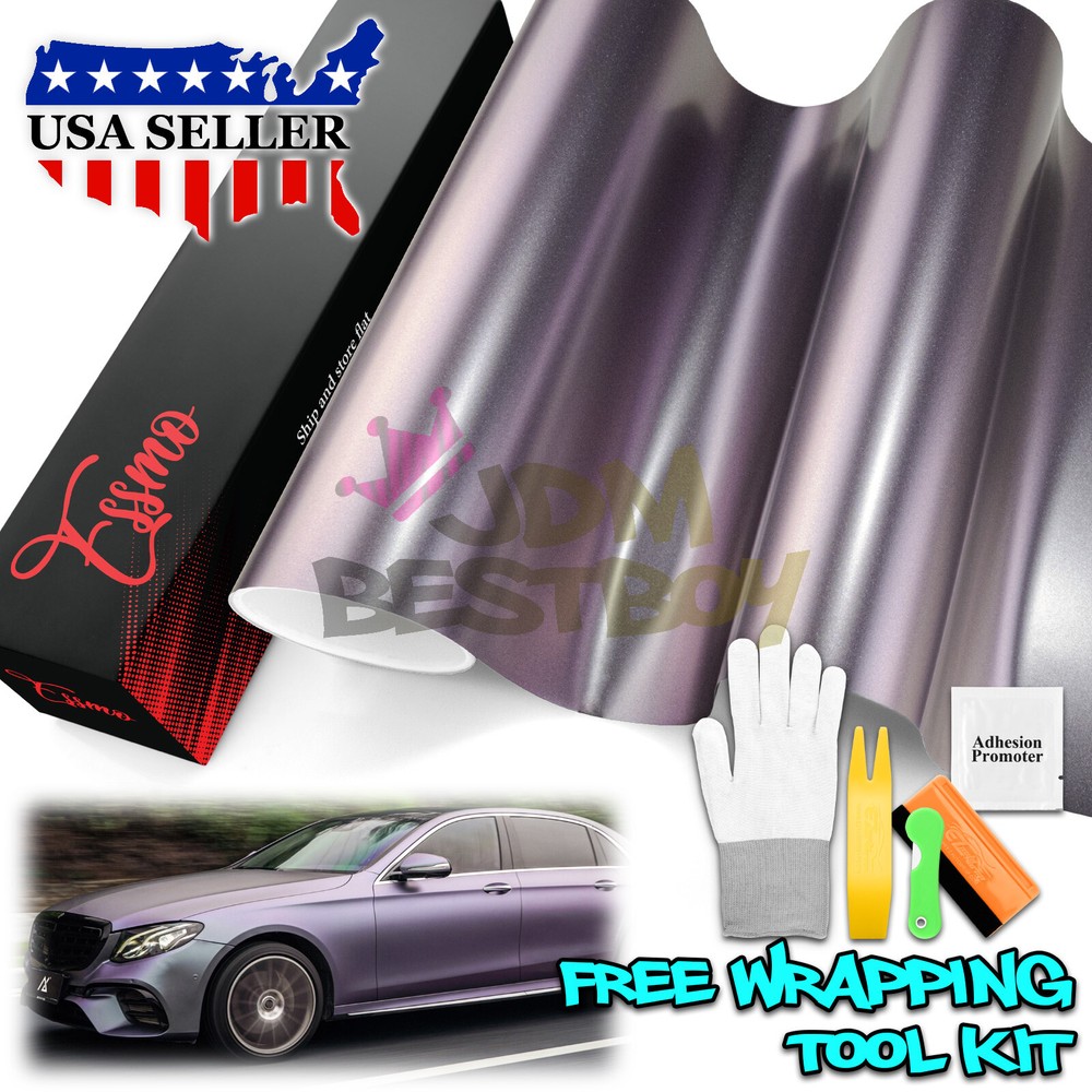 ESSMO PET Pearl Metallic Carpi Gray Purple Vehicle Vinyl Wrap Decal Sticker
