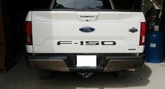 Matte Black Finish 3D Raised Tailgate Letter Pieces For 2018-2020 Ford F150 LCI