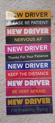 6 Pcs New Driver Magnet for Car – Please Be Patient, Diff.colors. Free Shipping