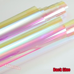 24inch Flat Chameleon Rainbow Iridescent Wrap Window Film Glass Sticker Tint PET