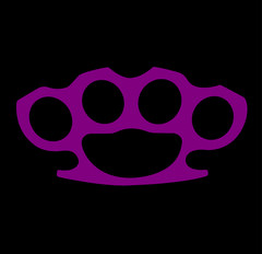 Brass Knuckle Decal Multiple Colors Available Defense Fight Swing Thug LIFE jdm