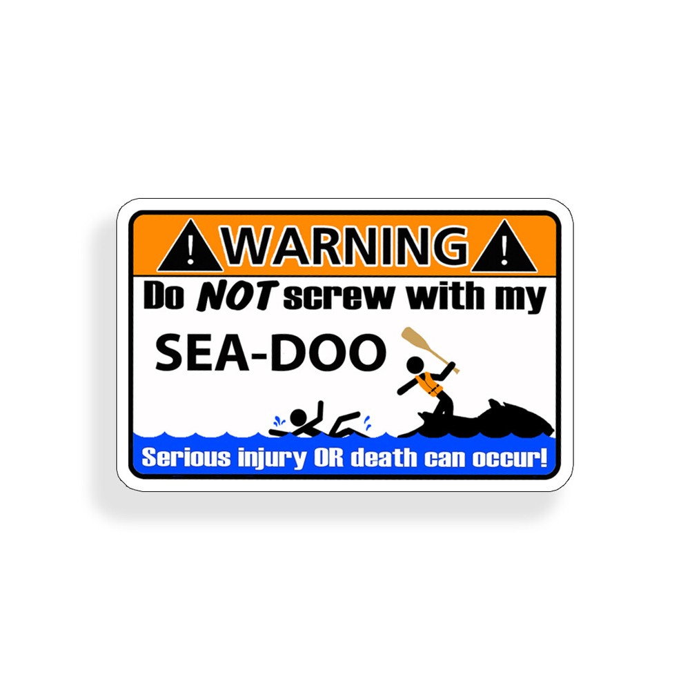 Funny Sea Warning Sticker Decal XP GTX RXP RXT GTI GTS Spark GTR RXT-X RXP-X