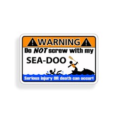 Funny Sea Warning Sticker Decal XP GTX RXP RXT GTI GTS Spark GTR RXT-X RXP-X
