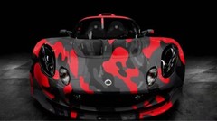 Red Black Gray Glossy Camouflage Vinyl Car Wrap Sheet +Free Tools (2 feet & up )