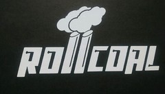 Roll Coal Diesel /White/ Vinyl Truck Window Decal # R-1