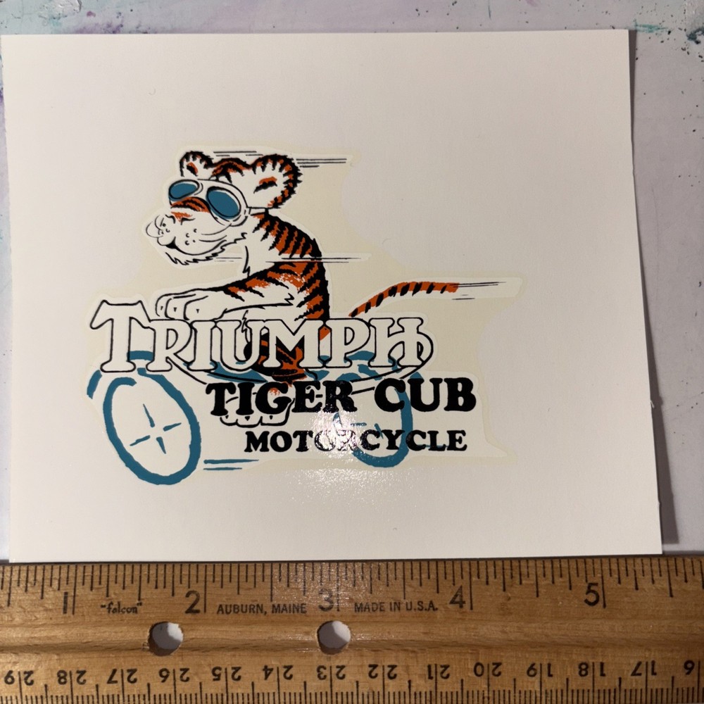 Tiger Club Cartoon T20 Number Plate Vinyl Type Transfer 5”