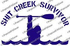 Bigfoot,Sh*t Creek Survivor,Kayaking,Canoeing,Camping,Hiking,Custom Vinyl Decal