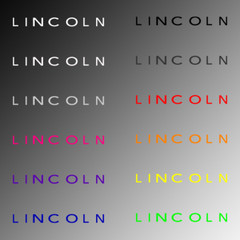 4x Door Handle Decal Sticker for Lincoln Aviator Continental Navigator MKZ
