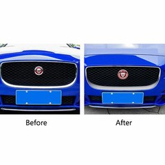 Front Bumper Grille Emblem Badge Logo Ring Cover Trim For Jaguar XJ XJR 2016-up