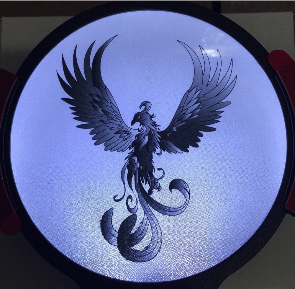Phoenix Light Up Decal Powerdecal Backlit LED Motion Sensing Auto Decal