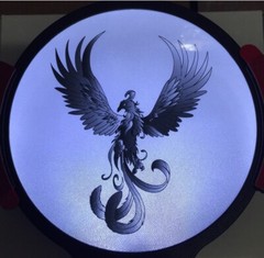 Phoenix Light Up Decal Powerdecal Backlit LED Motion Sensing Auto Decal