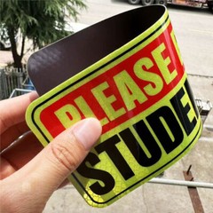3Pcs Sticker Decal Bumper Student Driver Magnet Car Signs Please & Be Patient