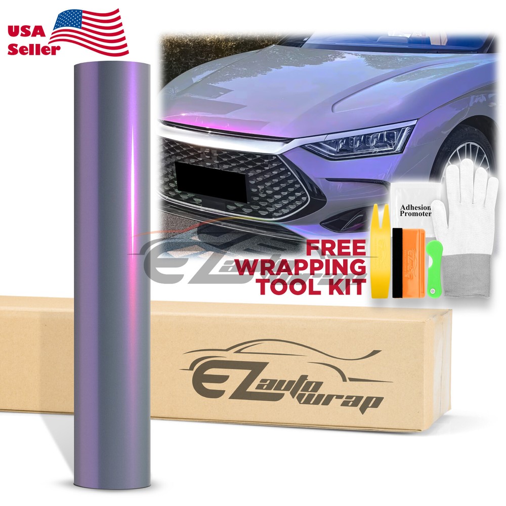 Space Candy Gloss Gray Purple Metallic Sticker Decal Car Vinyl Wrap Sheet Film