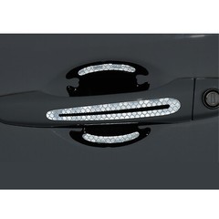 12pcs Reflective Sticker Set Rearview Mirror Auto Door Handle Paint Scratch Film