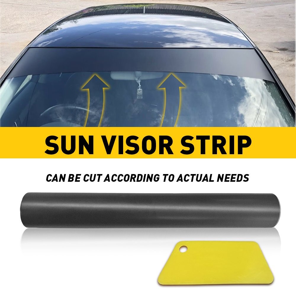 Sun Visor Strip Windshield Banner Vinyl Long Blank Lasting Decal matte EOA