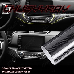 Set of 1: 5D Carbon Fiber Texture Vinyl Film for Auto Interior Trim & Parts Wrap