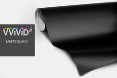 Universal Matte Black Vinyl Wrap 1ft x 2ft – Air Release for Flawless Finish