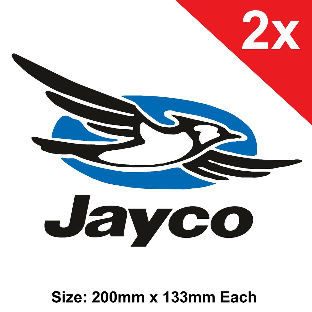 Jayco Caravan Decal Stickers Logo x2 Car and Trailer High Quality