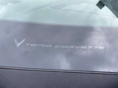 C8 Corvette TORCH RED ‘TEAM CORVETTE’ PLAIN BLANK VINYL INSERT! 2 IN X 7 IN