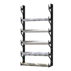 6-Roll Wall-Mounted Vinyl Film Rolls Rack Window Tint Organizer Display Holder