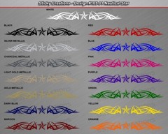 105-01 NAUTICAL STAR Decal Sticker Windshield Window Vinyl Graphic Banner Auto