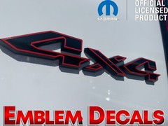 RAM 1500 2 TONE “4×4” Tailgate Emblems Overlay Decal 2025