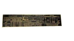 WILLYS JEEP CJ2A CJ3A CJ3B BRASS – JEEP TRANSMISSION DATA PLATE |Fit For