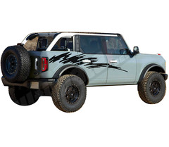 Wavy surf style stripe for Ford Bronco Side panel truck graphic vintage exterior
