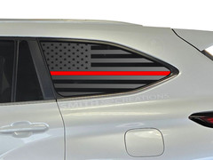 Fits 2020-2026 Toyota Highlander LINED Standard American Flag PreCut No Trimming