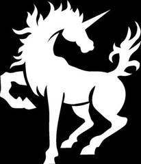 Unicorn Silhouette # 2 Vinyl Window Decal Bumper Sticker US Seller