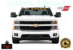 EL TOXICO Truck Windshield Banner Decal Premium Oracal 651 Vinyl USA WATERPROOF