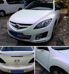 Whole Car Wrap Matte White to Purple Pearl Chameleon Vinyl Sticker 50FT x 5FT US