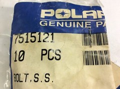 Polaris Bolt 7515121 NOS Stainless Steel Bolt 1992 SL 650 PWC