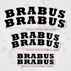 Brabus AMG Car Wheels Brake Caliper Sticker Decal Logo Decoration Sport Black
