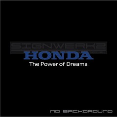 Power of Dreams Decal Sticker Vtec Type R CTR ITR Accord Honda 2 colors Pair