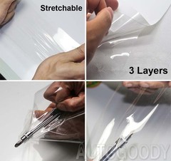 600″ x 60″ PPF Clear Paint Protection Vinyl Film Wrap Gloss Car Scratch Shield
