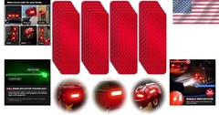20 Pcs Diamond Strength Reflective Stickers – Enhance Night Safety – 3.15″ X …