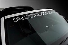 Ford Mustang ROUSH Windshield Vinyl Decal Sticker Custom Vehicle Logo WHITE
