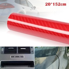High Glossy 6D Carbon Fiber Vinyl Wrap Film Automobiles Car Sticker Decals US