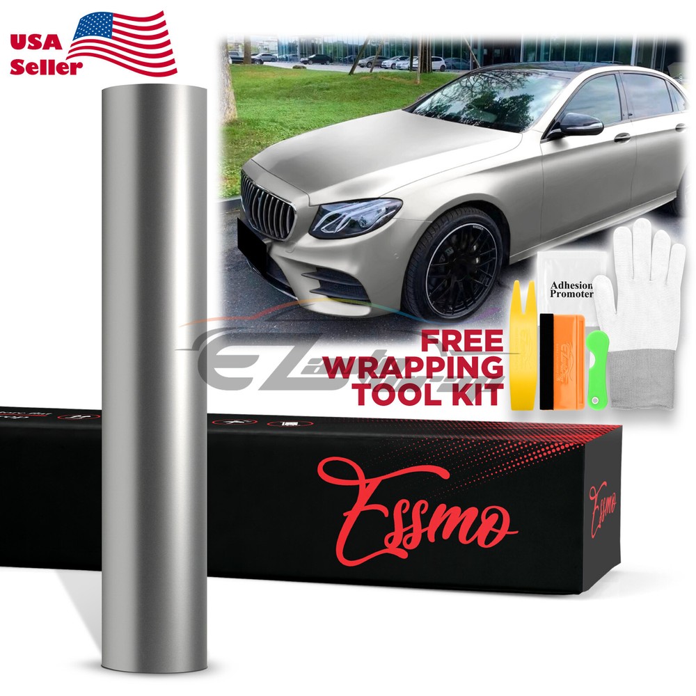 ESSMO PET Romance Chrome Silver Auto Car Vehicle Vinyl Wrap Decal Sticker Paint