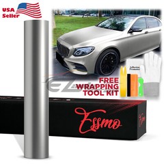 ESSMO PET Romance Chrome Silver Auto Car Vehicle Vinyl Wrap Decal Sticker Paint