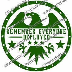 Remember Everyone Deployed,RED,ARMY,Navy,USAF,USCG,Military,Vinyl Decal