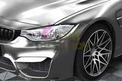 Anodized Chrome Silver Car Vinyl Wrap Sticker Decal Matte Metallic Sheet Film