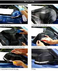 5D Rollo De Vinilo Fibra Carbono Para Exterior Calificado Auto Coches Vinil